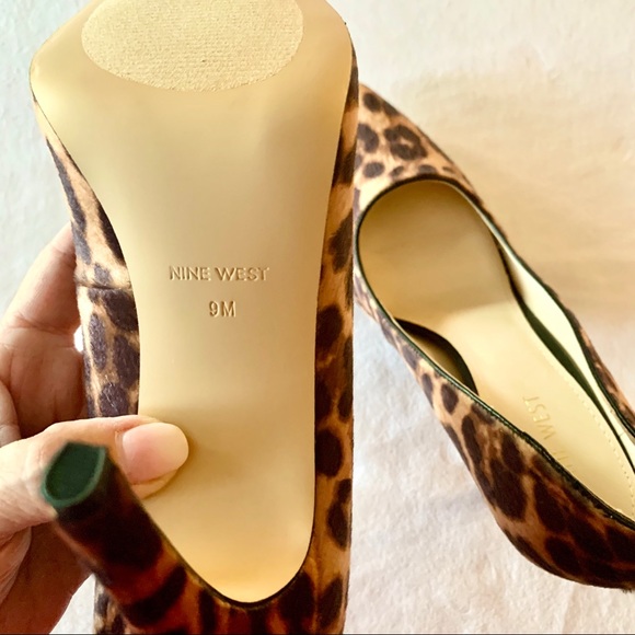 NWOT Nine West “Tatiana” leopard hair calf pumps - Picture 7 of 8